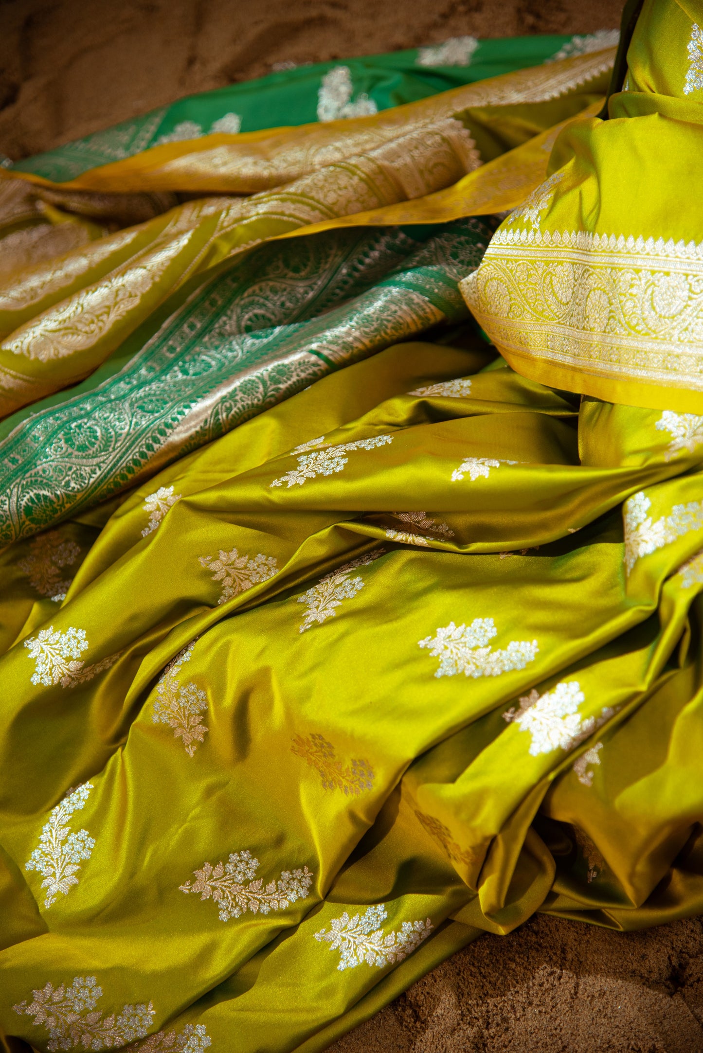 Mashru Katan Silk Sonarupa Pre Draped Saree